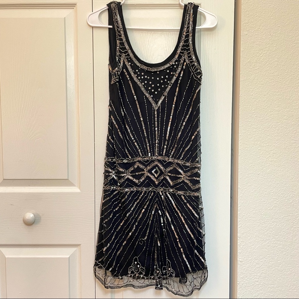 Angie Black Sequin Dress